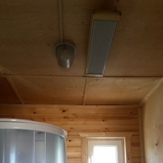 Отопление домиков обогревателями Алмак